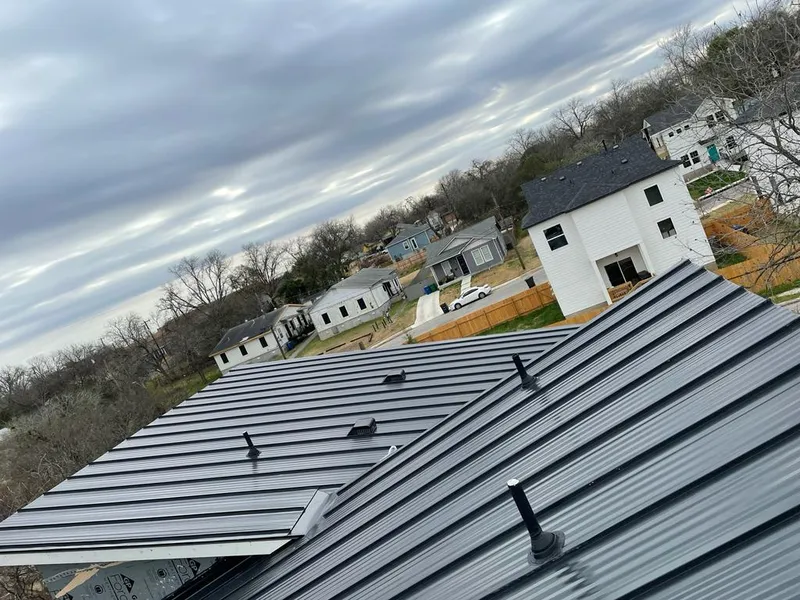 Standing seam metal roof panels with vents for Skylight Repair in Chesterton